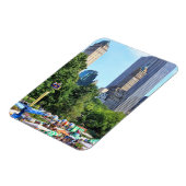 セントラルパークアミューズメントパーク、超高層ビル背景 マグネット (左側)