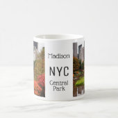 セントラルパークインオータム名前をカスタムする コーヒーマグカップ (中央)