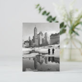 セントラルパークウィンターシーン1933 ポストカード (スタンド正面)