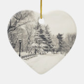 セントラルパークウィンターパス – ニューヨーク セラミックオーナメント (裏面)