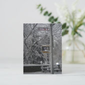 セントラルパークウェストニューヨークシティスノーナイズブリザード ポストカード (スタンド正面)