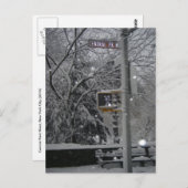 セントラルパークウェストニューヨークシティスノーナイズブリザード ポストカード (正面/裏面)