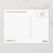 セントラルパークウェストニューヨークシティスノーナイズブリザード ポストカード (裏面)