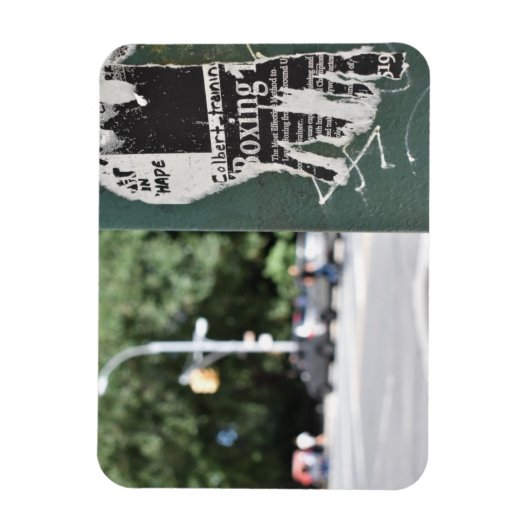 セントラルパークウエストNYCボクシングフライヤー写真 マグネット (縦)