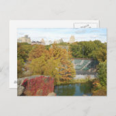 セントラルパークオータムドラコートシアターNYCニューヨーク ポストカード (正面/裏面)