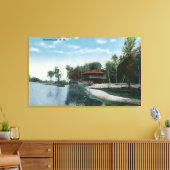 セントラルパークカジノの外部ビュー キャンバスプリント (インサイチュ (リビング))