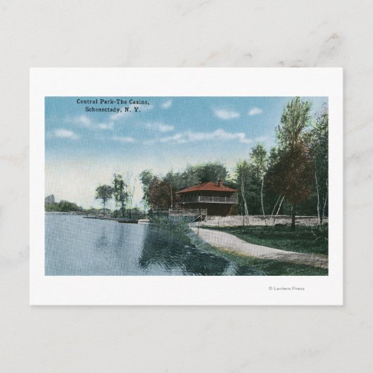 セントラルパークカジノの外部ビュー ポストカード (正面)