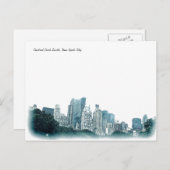 「セントラルパークサウス」ニューヨーク市葉書 ポストカード (正面/裏面)