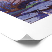 セントラルパークツリーの反射 ポスター (角)