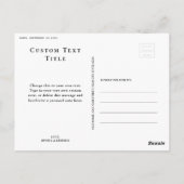 セントラルパークニューヨークシティアーバン秋秋 ポストカード (裏面)