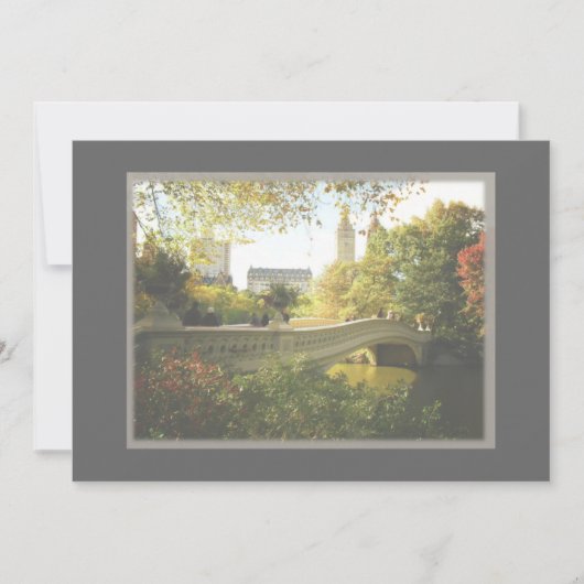 セントラルパークニューヨークシティウエディング招待 招待状 (正面)