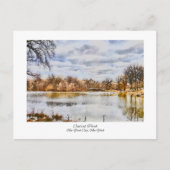 セントラルパークニューヨークシティウォーターカラー絵画ズ ポストカード (正面)