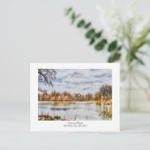 セントラルパークニューヨークシティウォーターカラー絵画ズ ポストカード (スタンド正面)