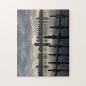 セントラルパークニューヨークシティリザーバーサンライズフォト ジグソーパズル (縦)