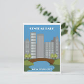 セントラルパークニューヨークシティヴィンテージ ポストカード (スタンド正面)