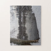 セントラルパークニューヨークシティNYC冬の雪 ジグソーパズル (縦)