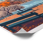 セントラルパークニューヨーク旅行ポスター – USA City ポスター (角)