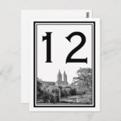 セントラルパークレイクサンリーモ  エッチング装飾 スクエア テーブル ナンバー ニューヨークシティ ポストカード (正面/裏面)