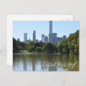 セントラルパークレイクニューヨークシティNYC写真 ポストカード (正面/裏面)