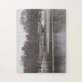 セントラルパークレイクボウブリッジニューヨークシティNYC ジグソーパズル (縦)