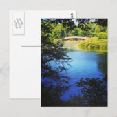 セントラルパークレイクボウブリッジNYCニューヨーク葉書 ポストカード (正面/裏面)