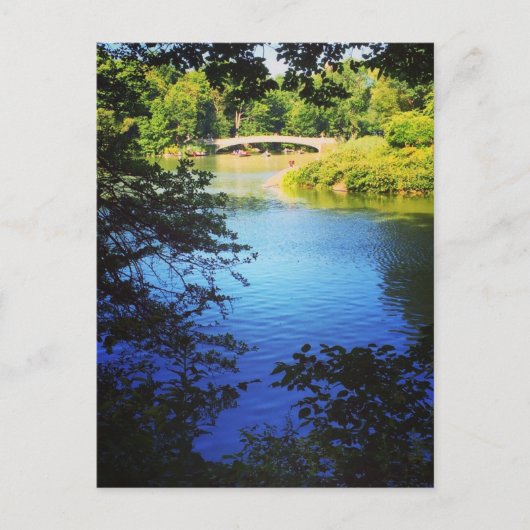 セントラルパークレイクボウブリッジNYCニューヨーク葉書 ポストカード (正面)