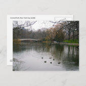 セントラルパークレイクNYCニューヨークシティハガキ ポストカード (正面/裏面)