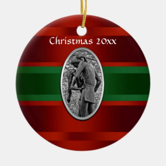 セントラルパークロメオ&ジュリエットクリスマス#3 セラミックオーナメント (正面)