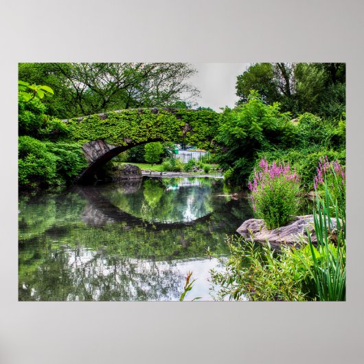 セントラルパーク横の写真 ポスター (正面)