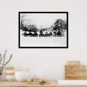 セントラルパーク1915でスリッドの子供たち ポスター (キッチン)