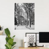 セントラルパーク2010雪 – CIMG6447-a ポスター (ホームオフィス)