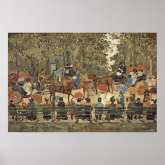 セントラルパーク、ニューヨーク、1901年 ポスター