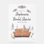 セントラルパーク  ブライダルシャワー ウェルカム アクリルサイン (正面)