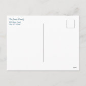 セントラルパーク、冬。スケートで滑る池ニューヨーク シーズンポストカード (裏面)