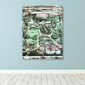 セントラルパーク、1860年 キャンバスプリント (インサイチュ (ウッドフロア))