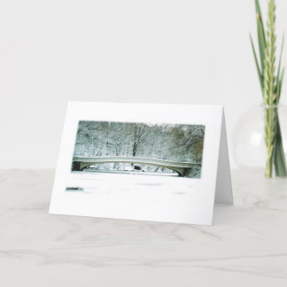 セントラルパーク、NYC、ボーブリッジクリスマスカード シーズンカード