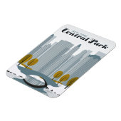 セントラルパーク， NYC – 雪 マグネット (左側)