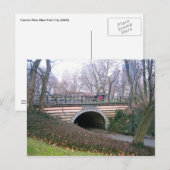 セントラルパークNYCストーンアーチウェイニューヨーク市写真 ポストカード (正面/裏面)