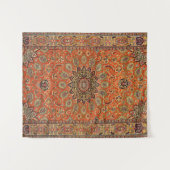 セントラルペルシアクムオレンジイエローグリーン  タペストリー (正面(横))