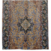 セントラルペルシアゴールデンイエローブルー  シャワーカーテン (正面)