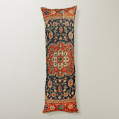 セントラルペルシア濃い青い赤い黄褐色  ボディピロー (裏面 (縦))