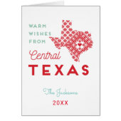 セントラルモダンテキサス州からの休日の挨拶 (正面)