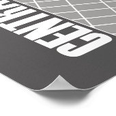 セントラルモダンパークマップニューヨークシティ ポスター (角)