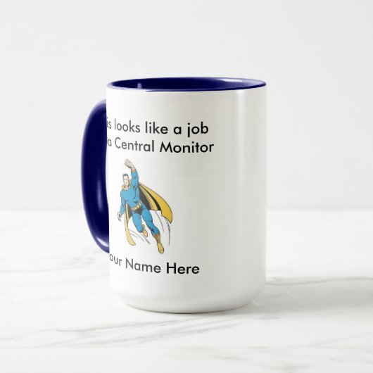 セントラルモニターオススーパーヒーローマグ マグカップ (正面左)