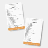 セントラルライン チェックリスト バッジ (正面＆裏面)