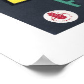 セントラル・オーストラリア・ヴィンテージ・ポスターに電車で行く ポスター (角)