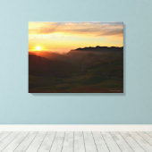 セントラル・コースト・サンセット キャンバスプリント (インサイチュ (ウッドフロア))