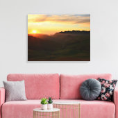 セントラル・コースト・サンセット キャンバスプリント (インサイチュ (リビング))