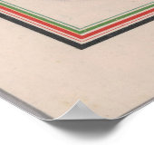 セントラル・スコットランドのダンロップの地図 ポスター (角)