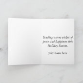 セントラル・パークのあなたのクリスマスを個人化して下さい シーズンカード (内部)